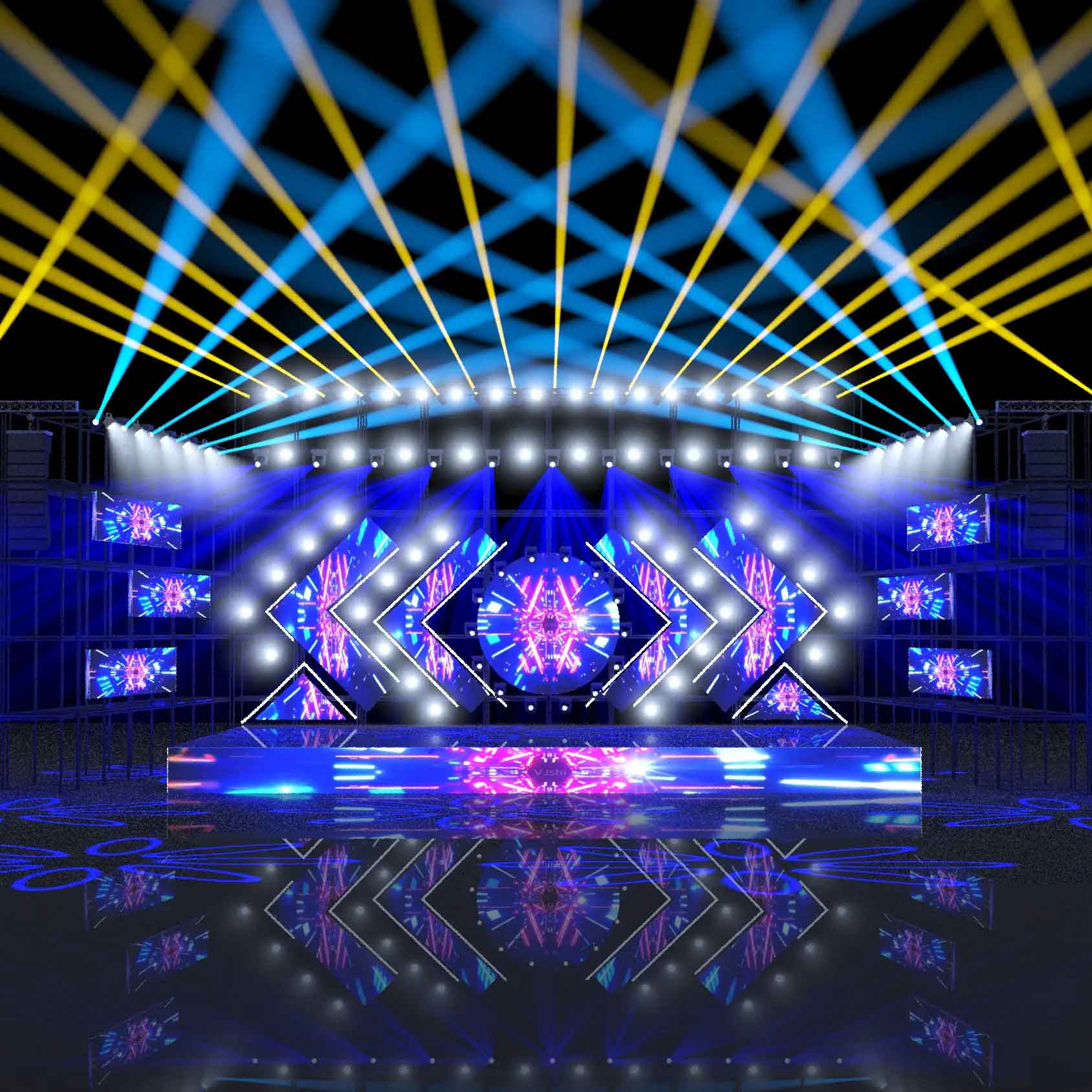 Entdecken Sie das Design der Bühnenbeleuchtung